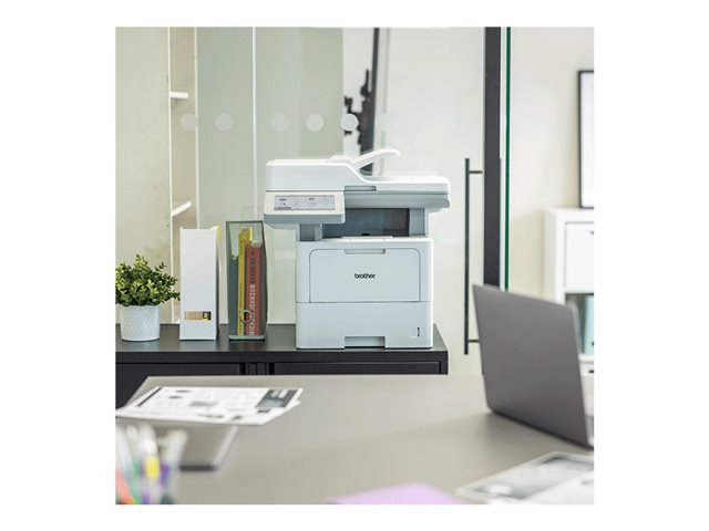 Brother MFC-L6910DN - Multifunction printer - B/W - laser - A4/Legal (media) - up to 50 ppm (copying) - up to 50 ppm (printing) - 520 sheets - 33.6 Kbps - USB 2.0, Gigabit LAN, Wi-Fi(n), NFC, USB 2.0 host