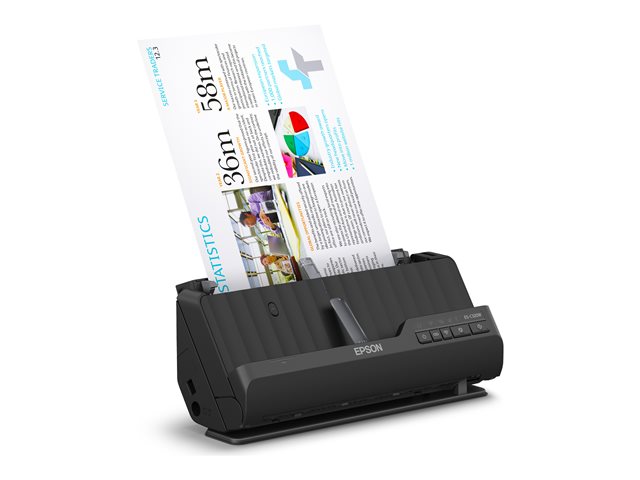 Epson ES-C320W - Sheetfed scanner - Duplex - A4/Legal - 600 dpi x 600 dpi - ADF (20 sheets) - up to 3500 scans per day - USB 2.0, Wi-Fi(n)