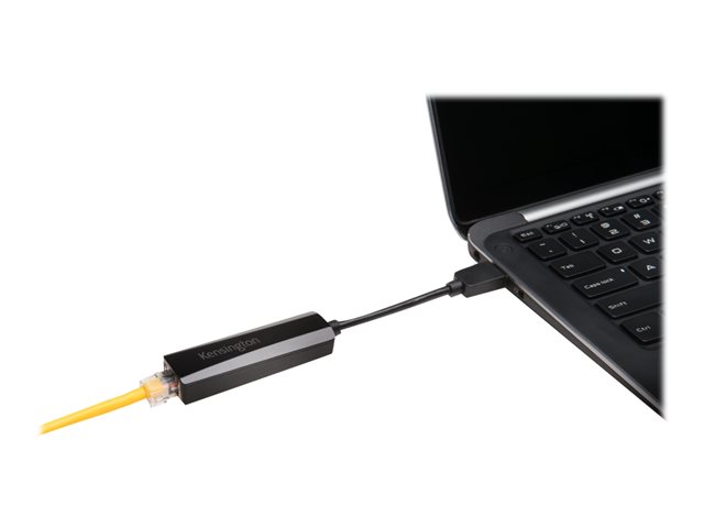 Kensington UA0000E - Network adapter - USB 3.0 - Gigabit Ethernet x 1 - black