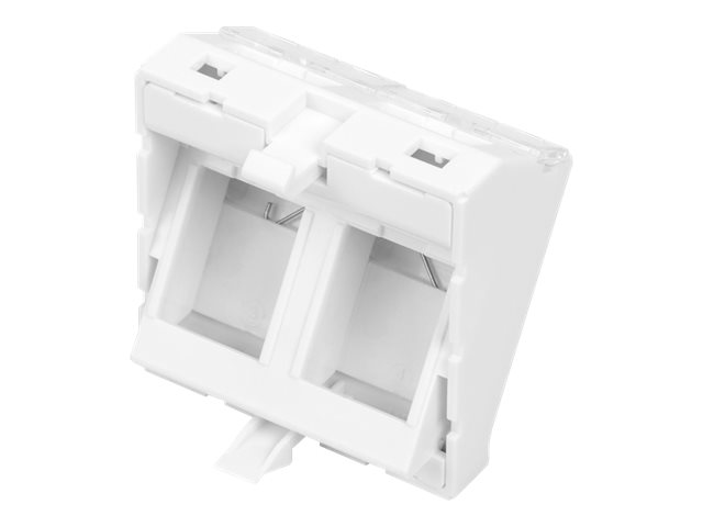 DIGITUS 45x45 mm 2-port face plate angle