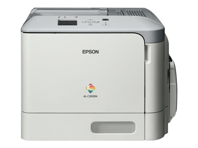 Epson AL-C300DN - Printer - colour - Duplex - laser - A4/Legal - 1200 x 1200 dpi - up to 31 ppm (mono) / up to 31 ppm (colour) - capacity: 350 sheets - USB 2.0, Gigabit LAN, USB host