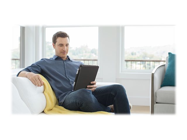 Logitech Slim Folio - Keyboard and folio case - wireless - Bluetooth - QWERTY - UK - graphite - for Apple 10.2-inch iPad (7th generation, 8th generation, 9th generation)