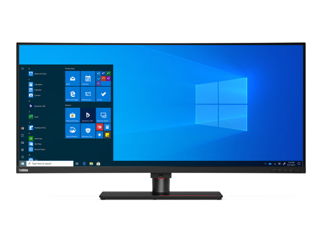 Lenovo ThinkVision P40w-20 - LED monitor - curved - 40\" (39.7\" viewable) - 5120 x 2160 WUHD @ 75 Hz - IPS - 300 cd/m² - 1000:1 - 4 ms - 2xThunderbolt 4, DisplayPort, HDMI - raven black - Campus