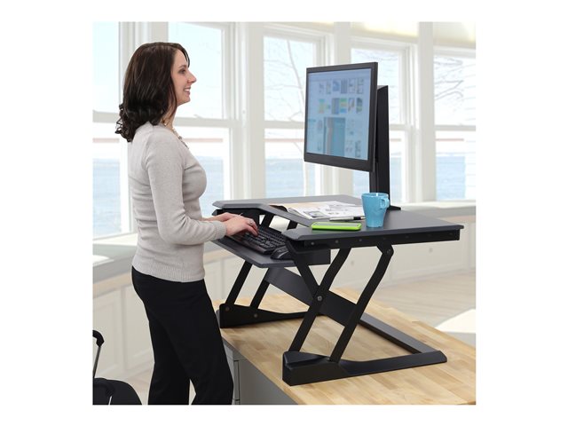 Ergotron WorkFit - Mounting kit (desk mount) - for LCD display - black - screen size: up to 30\"