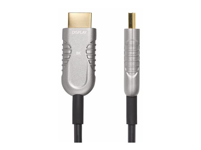 StarTech.com 50ft (15.2m) HDMI 2.1 Hybrid Active Optical Cable (AOC), CMP, Plenum Rated, 8K Ultra High Speed HDMI Fiber Optic Cable, 48Gbps, 8K 60Hz/4K 120Hz, HDR10+/FRL/TMDS/eARC - CMP In Wall HDMI 2.1/2.0 Cord (8K-A-50F-HDMI-CABLE) - Ultra High Spe