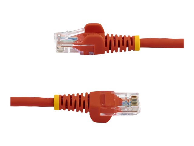 StarTech.com 0.5m Red Cat5e / Cat 5 Snagless Ethernet Patch Cable 0.5 m - Patch cable - RJ-45 (M) to RJ-45 (M) - 50 cm - UTP - CAT 5e - stranded, snagless - red
