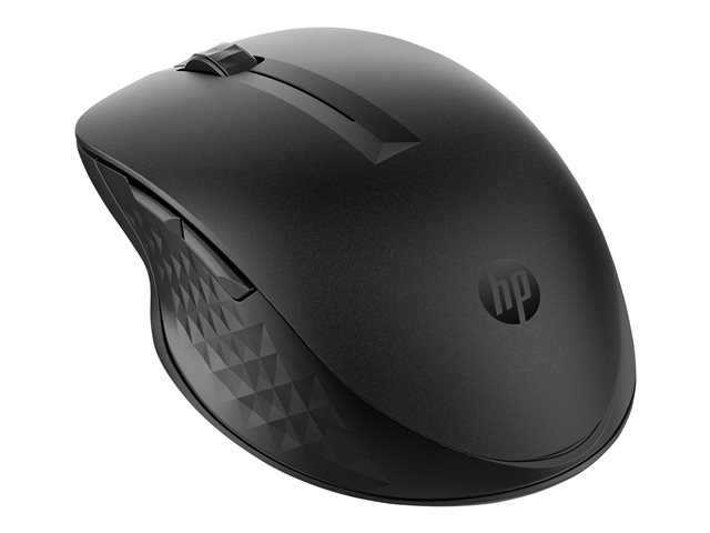 HP 435 - Mouse - ergonomic - 5 buttons - wireless - 2.4 GHz, Bluetooth - Bluetooth USB adapter - jack black - for Elite Mobile Thin Client mt645 G7, Fortis 11 G9, Pro Mobile Thin Client mt440 G3