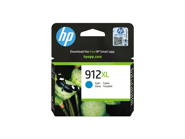 HP 912XL - 8.5 ml - High Yield - cyan - original - ink cartridge - for Officejet 80XX, Officejet Pro 80XX