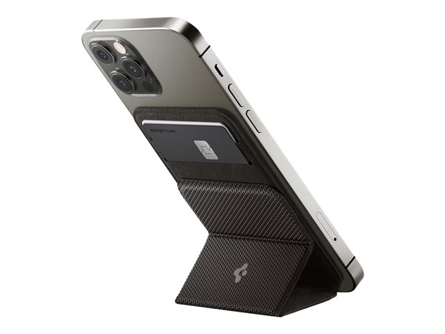 Spigen Apple iPhone 14 / iPhone 13 / iPhone 12 Magnetic Magsafe Card Wallet Smart Fold MagFit Gunmetal