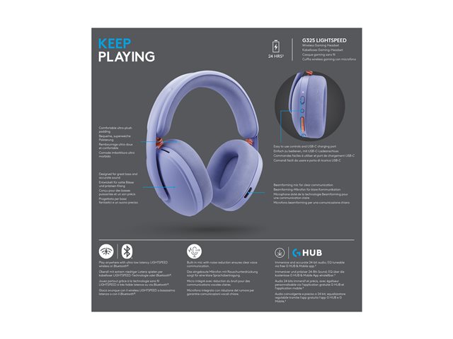 G325 GAMING HEADSET EMEA28I-935 LILAC RE
