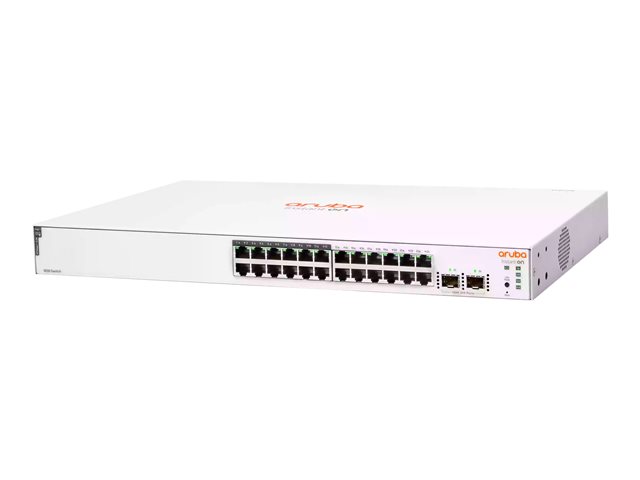 HPE Networking Instant On 1830 24G 12p Class4 PoE 2SFP 195W Switch - Switch - smart - 12 x 10/100/1000 + 12 x 10/100/1000 (PoE+) + 2 x Gigabit SFP - desktop, rack-mountable - PoE+ (195 W)