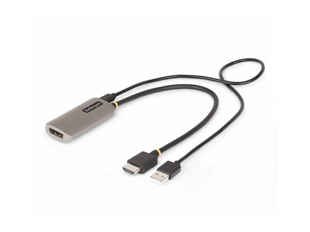 StarTech.com HDMI to DisplayPort Adapter, 8K 60Hz, Active Video Converter - Adapter cable - HDMI male to DisplayPort female - 30 cm - space grey - 8K60Hz support, active, Unidirectional