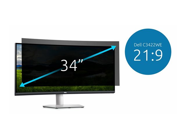 Privacy Screen Filter for 34 inch Monitor 21:9 DellC3422WE - 2-Way Removable