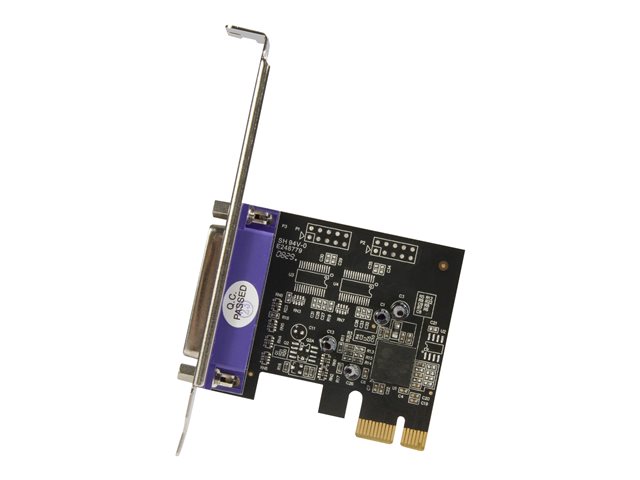 StarTech.com 1 Port PCI Express Dual Profile Parallel Adapter Card - SPP/EPP/ECP - 1x DB25 IEEE 1284 PCIe Parallel Card (PEX1P) - Parallel adapter - PCIe - IEEE 1284