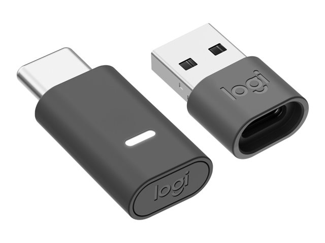 Logitech Zone Wireless 2 UC - Headset - on-ear - Bluetooth - wireless - active noise cancelling - USB-C via Bluetooth adapter - graphite - Optimised for UC