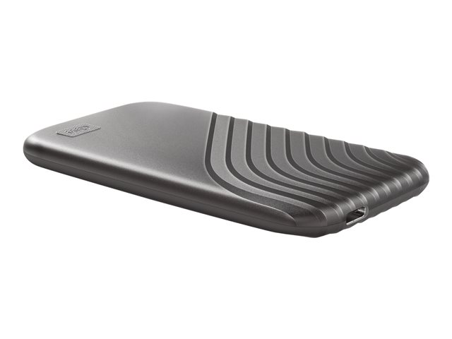 WD My Passport SSD WDBAGF0020BGY - SSD - encrypted - 2 TB - external (portable) - USB 3.2 Gen 2 (USB-C connector) - 256-bit AES - space grey