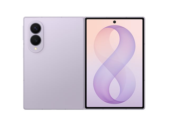 Samsung Galaxy Z Fold8 - 5G smartphone - dual-SIM - RAM 12 GB / Internal Memory 512 TB - OLED display - 7.6\" - 7.6\" - 1848 x 2448 pixels 1848 x 2448 pixels (120 Hz) - 2x rear cameras 50 MP, 50 MP - 2x front cameras 10 MP, 10 MP - lavender