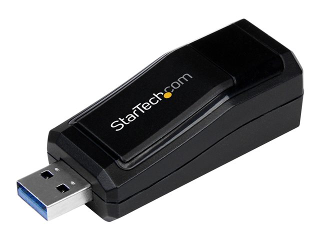 StarTech.com USB 3.0 to Gigabit Ethernet NIC Network Adapter - 10/100/100 Mbps Network Adapter - USB to Ethernet LAN Adapter - USB to RJ45 (USB31000NDS) - Network adapter - USB 3.0 - Gigabit Ethernet - black