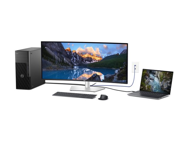 Dell UltraSharp U4025QW - LED monitor - curved - 40\" (39.7\" viewable) - 5120 x 2160 5K2K UltraWide @ 120 Hz - IPS - 600 cd/m² - 2000:1 - 5 ms - Thunderbolt 4, HDMI, DisplayPort - speakers - with 3 years Advanced Exchange Service