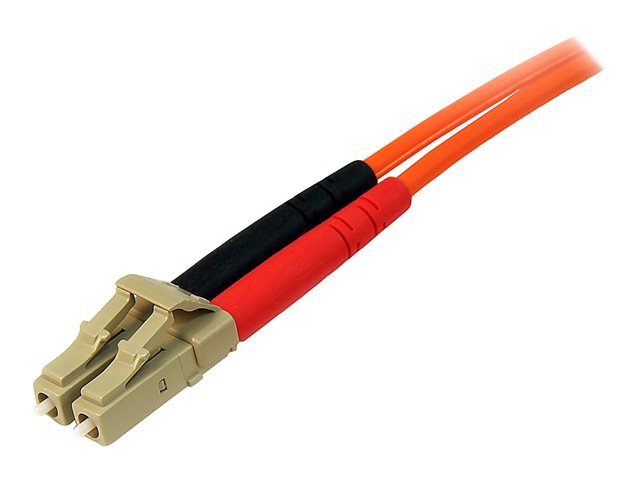 StarTech.com 5m Fiber Optic Cable - Multimode Duplex 50/125 - LSZH - LC/LC - OM2 - LC to LC Fiber Patch Cable - Network cable - LC multi-mode (M) to LC multi-mode (M) - 5 m - fibre optic - duplex - 50 / 125 micron - for P/N: GLCLHSMDSTTA, GLCSXMMDST, GLCSXMMDSTT, JD118BST, MASFP1GBSXST, SFP100BFXST