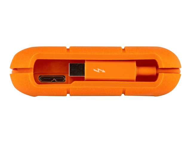 LaCie Rugged Thunderbolt - Solid state drive - 500 GB - external (portable) - 2.5\" - USB 3.0 / Thunderbolt - 256-bit AES
