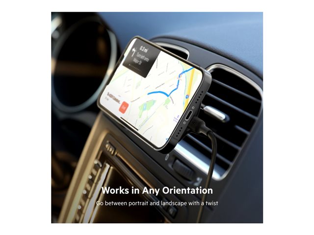 Belkin BoostCharge - Car wireless charging holder - 10 Watt - black - for Apple iPhone 12, 12 mini, 12 Pro, 12 Pro Max