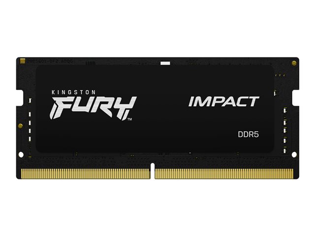 Kingston FURY Impact - DDR5 - kit - 32 GB: 2 x 16 GB - SO-DIMM 262-pin - 6400 MHz / PC5-51200 - CL38 - 1.35 V - on-die ECC