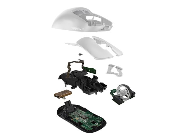 Logitech PRO X SUPERLIGHT Wireless Gaming Mouse - Mouse - optical - 5 buttons - wireless - 2.4 GHz - USB Logitech LIGHTSPEED receiver - white