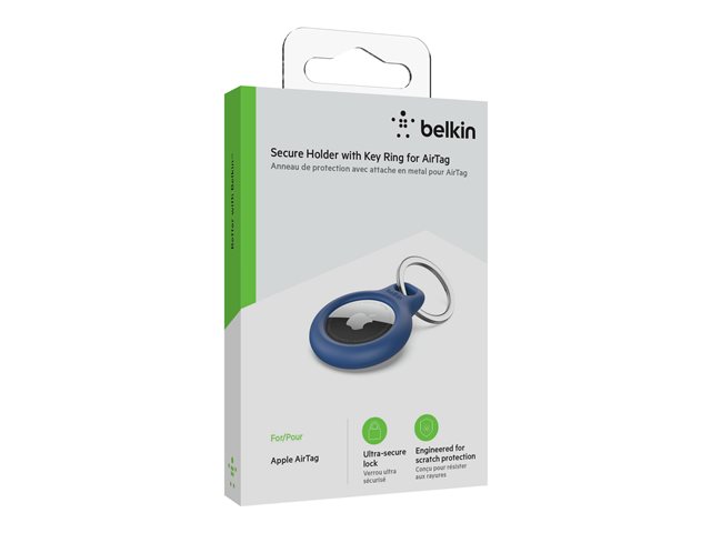 Belkin Secure Holder with Keyring for AirTag - Blue