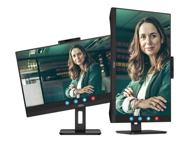 AOC Pro-line 24P3CW - LED monitor - 24\" (23.8\" viewable) - 1920 x 1080 Full HD (1080p) @ 75 Hz - IPS - 300 cd/m² - 1000:1 - 4 ms - HDMI, 2xDisplayPort, USB-C - speakers - black