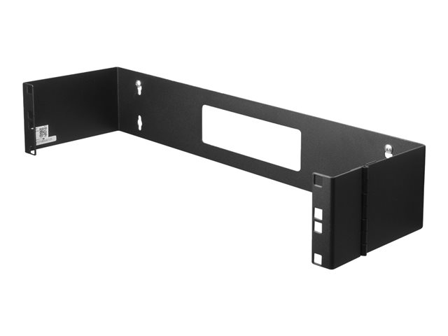 StarTech.com 2U Hinged Wall Mount Patch Panel Bracket - 6 inch Deep - 19\" Patch Panel Swing Rack for Shallow Network Equipment- 22lbs (WALLMOUNTH2) - Wall mount bracket - 2U - 19\"