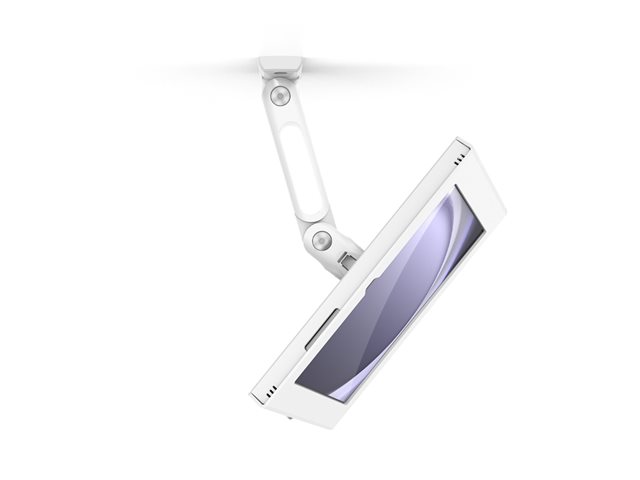 Compulocks Galaxy Tab A9+ Apex Enclosure Swing Wall Mount - Mounting kit (stand, enclosure, wall mount) - for tablet - swing - lockable - metal frame - white - wall-mountable - for Samsung Galaxy Tab A9+