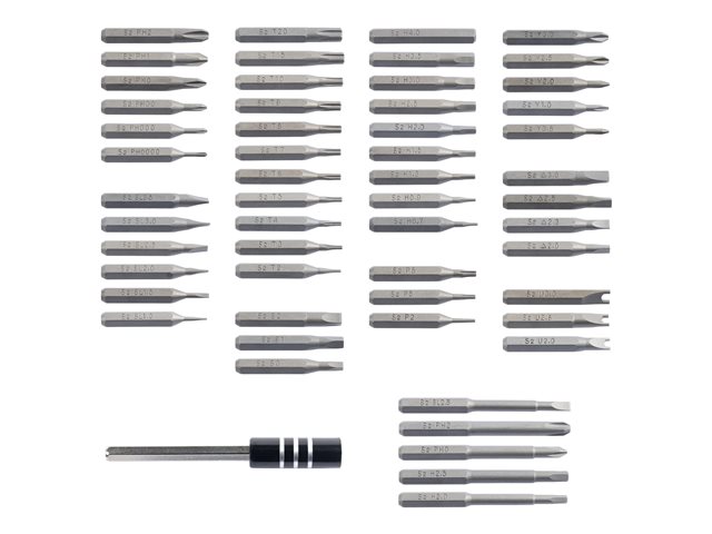 StarTech.com 55-Bit Electric Precision Screwdriver Set - Portable Cordless Battery Powered Bit Driver Kit for Electronics, Laptop, Computers, Tablet & Phone Repairs - Magnetic Work Pad - Electric precision screwdriver - cordless 4 mm - 0.35 N·m - 2 batteries