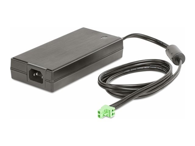 StarTech.com 160W Universal DC Power Adapter (24V/6.6A), 2-Wire Cord and 2/3-Pin Terminal Blocks, 100-240V AC/DC External Power Supply for Industrial USB Hubs, NA/UK/EU/ANZ Cords - 4ft/1.2m DC Power Cord (160W-POWER-ADAPTER) - Power adapter - AC 100-
