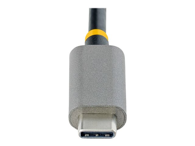 StarTech.com 3-Port USB-C Hub with Ethernet, 3x USB-A Ports, Gigabit Ethernet, USB 3.0 5Gbps, Bus-Powered, USB Type-C Hub w/ GbE and 1ft/30cm Long Cable, Portable USB-C to USB-A Laptop Hub - USB Expansion Hub (HB30C3A1GEA2) - Hub - 3 x SuperSpeed USB