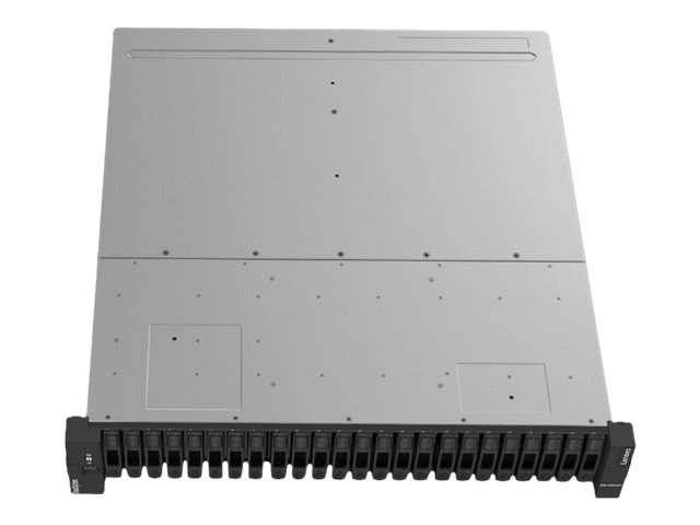 Lenovo ThinkSystem DE4000F 2U24 SFF controller enclosure - Hard drive array - 24 bays (SAS-3) - 16Gb Fibre Channel (external) - rack-mountable - 2U