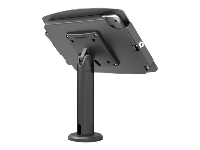 Compulocks iPad 10.2\" Space Enclosure Tilting Stand 8\" - Low-Rise - mounting kit (enclosure, pole stand) - for tablet - lockable - high-grade aluminium - black - screen size: 10.2\" - for Apple 10.2-inch iPad (7th generation, 8th generation, 9th generation)