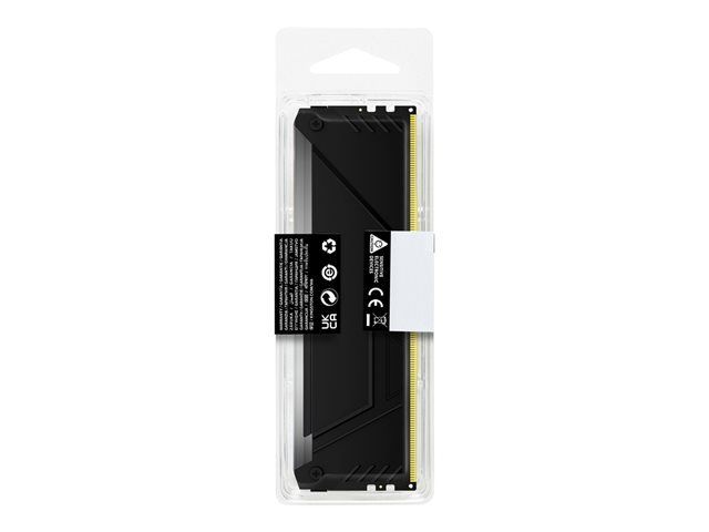 Kingston FURY Beast RGB - DDR4 - module - 8 GB - DIMM 288-pin - 2666 MHz - CL16 - 1.2 V - unbuffered - on-die ECC - black