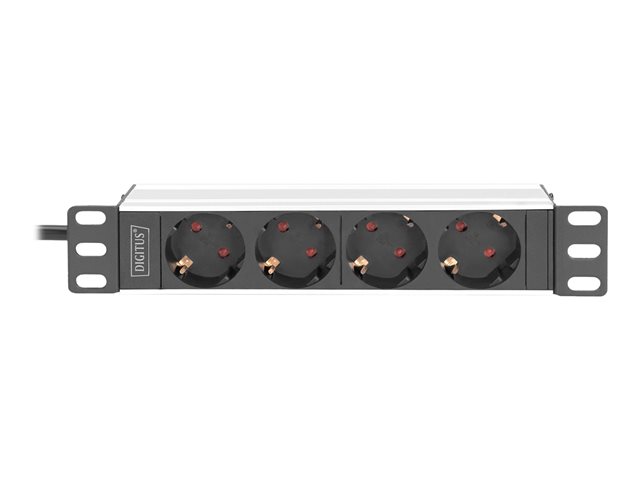 10Inch Socket Strip 4 sockets with Alumi