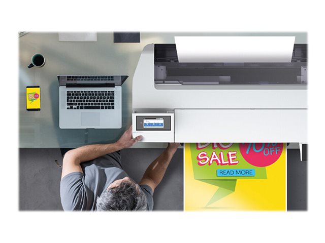 Epson SureColor SC-T3100X - 24\" large-format printer - colour - ink-jet - Roll A1 (61.0 cm) - 2400 x 1200 dpi - Gigabit LAN, Wi-Fi(n), USB 3.0 - cutter