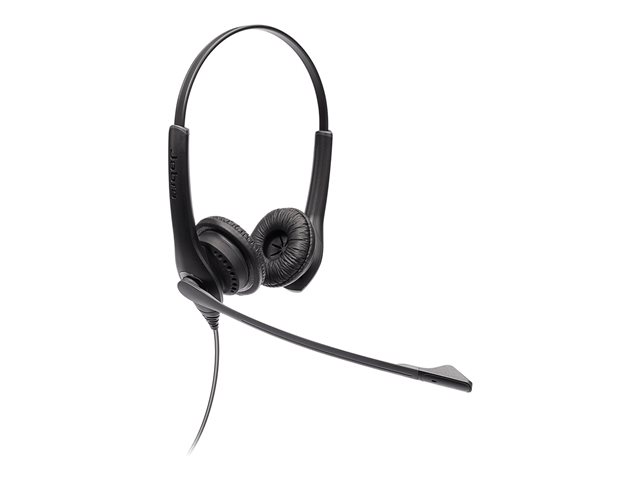 Jabra BIZ 1100 USB Duo - Headset - on-ear - wired - USB - black - academic - Certified for Microsoft Teams, Zoom Certified