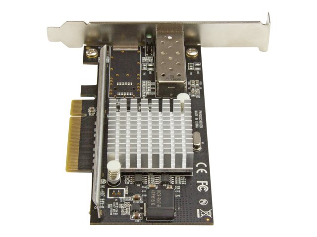 StarTech.com 10G Network Card - 1x 10G Open SFP+ Multimode LC Fiber Connector - Intel 82599 Chip - Gigabit Ethernet Card (PEX10000SRI) - Network adapter - PCIe x8 - 10GbE - 10GBase-SR - black - with 10GBase-SR SFP+ transceiver module - for P/N: BNDTB10GI, BNDTB210GSFP, BNDTB310GNDP, BNDTB410GSFP, BNDTB4M2E1, BNDTBUSB3142