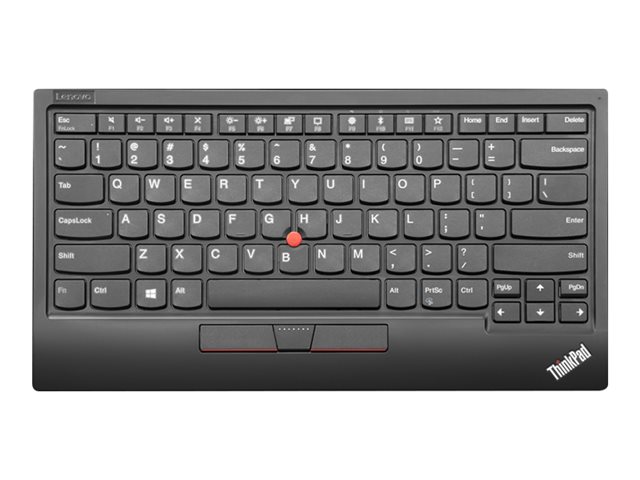 Lenovo ThinkPad TrackPoint Keyboard II - Keyboard - with Trackpoint - wireless - 2.4 GHz, Bluetooth 5.0 - Belgium - key switch: Scissor-Key - pure black