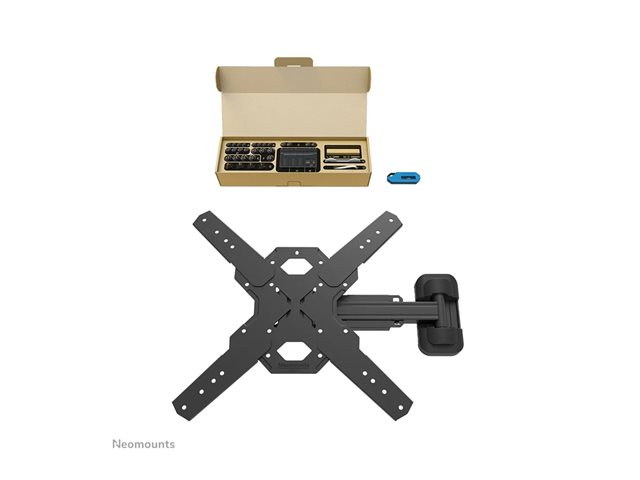 Neomounts WL40S-840BL14 - Mounting kit (wall mount) - full-motion - for TV - black - screen size: 32\"-65\"