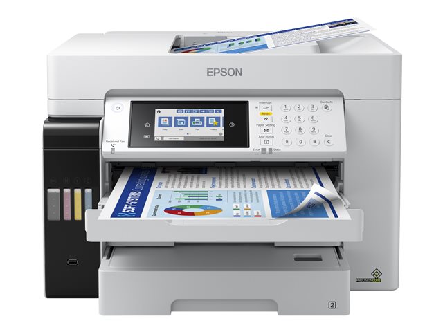 Epson EcoTank Pro ET-16680 - Multifunction printer - colour - ink-jet - A3 (media) - up to 25 ppm (printing) - 550 sheets - 33.6 Kbps - USB 2.0, LAN, Wi-Fi(ac), USB host