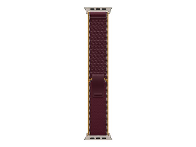 49mm Burgundy Trail Loop - S/M - Natural Titanium Finish