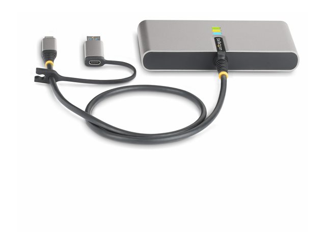 StarTech.com 2-Port USB-C/USB-A Hub with GbE and RS232 Serial, 2x USB-A - Hub - 2 x USB 3.2 Gen 1 - desktop