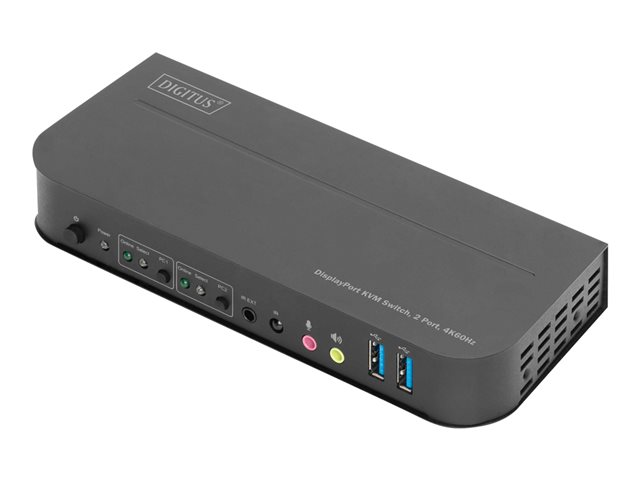 KVM Switch 2-Port 2xDP / 1x out 2x1DP DP