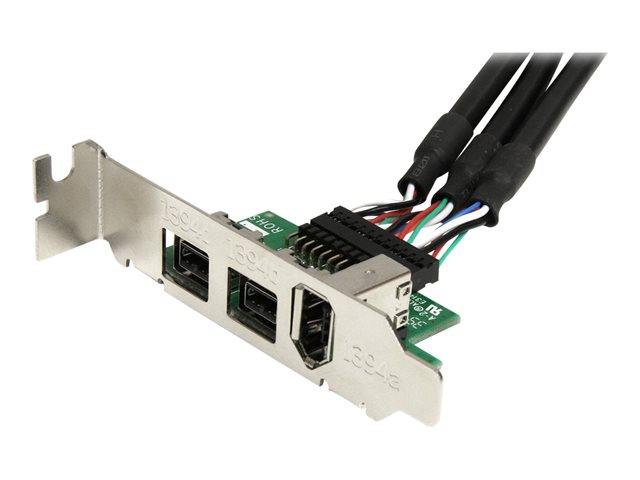StarTech.com 3 Port 2b 1a 1394 Mini PCI Express FireWire Card Adapter - FireWire adapter - PCIe Mini Card - FireWire 800 - 2 ports + 1 x FireWire - MPEX1394B3 - FireWire adapter - PCIe Mini Card - FireWire 800 - 2 ports + 1 x FireWire