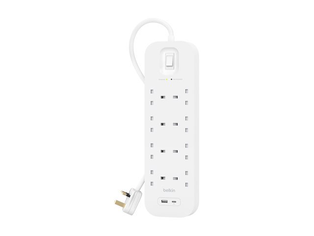 Surge Protection with USB C 8 Outlet